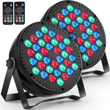 PAR LED LIGHT MINI FLAT 36 LED MOSFiATA PAR-36 2PCS PACK - A. Ally & Sons