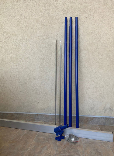 FLOAT BULL 117" WITH HANDLES SQUARE END 2" CONCRETE ALUMINUM BULL FLOAT - A. Ally & Sons