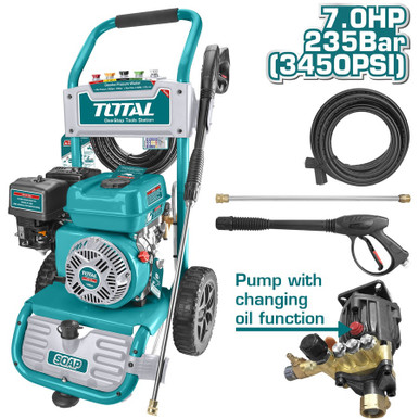 PRESSURE WASHER TOTAL TGT250206 GAS 3450PSI 7HP - A. Ally & Sons