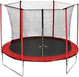 TRAMPOLINE 8FT TR-8FT RED WITH NET - A. Ally & Sons