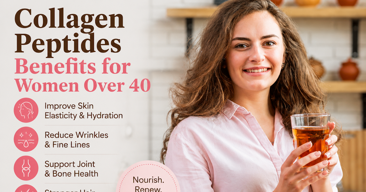 Healthy Lifestyle and Wellness Hub: Collagen Peptides Benefits for Women Over 40 |The Complete Guide